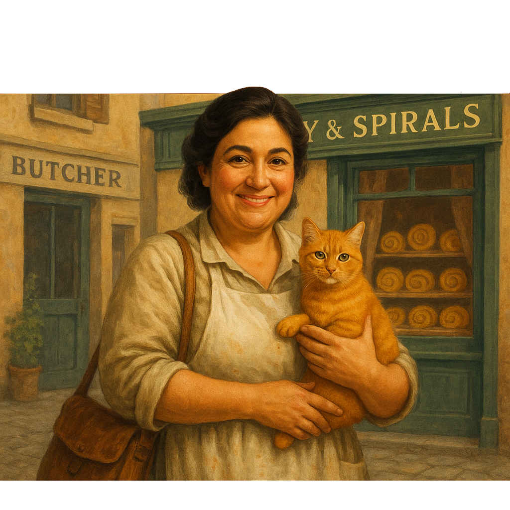 Illustrated character artwork from the Whirlwind mystery series